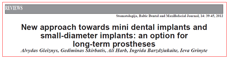 trabalho cientifico sobre novas abordagens acerca de mini implantes dentais